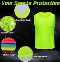 Maillot d'Entraînement de Football Personnalisable et Respirant, Chasuble de Football en Maille Pas Cher, Dossards de Football d'Entraînement