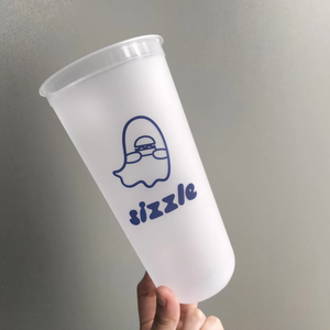 U Shape 16 Oz PP Plastic Cups Durable Disposable Food Grade Beverage Containers Lids Custom <b>Logo</b> Single <b>Wall</b> for Coffee Juice - Product Image 1