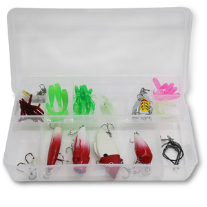 Kit de leurres classiques 54 pièces, leurres souples et durs mixtes, petits leurres minnows, poppers, pour la pêche au bar en eau douce - Product Image 3