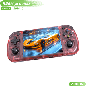เครื่องเล่นเกมพกพารุ่น Retro Mini Handheld Game Console R36H Pro Max หน้าจอ 4.2 นิ้ว ความละเอียด 1280x720 รองรับ Wi-Fi หน่วยความจำ 64GB เครื่องเล่นวิดีโอพกพา ของขวัญสำหรับเด็กผู้ชาย - Product Image 4