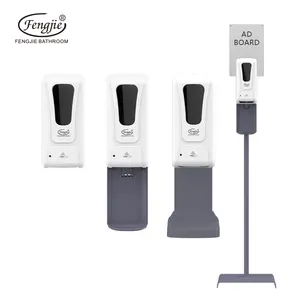 Otomatik el temizleyici dispenseri standı İstasyonu Alcool dağıtıcı sprey otomatik duvara monte siyah sabunluk
