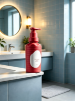 Nouvelle Bouteille Vide de Luxe en PEHD 450 ml pour Shampoing, Gel Douche, Lait Corporel, Après-Shampoing avec Pompe en PP – Modèle 2026