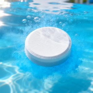 Comprimés de dioxyde de <span class=keywords><strong>chlore</strong></span> TCCA LiuHe de 3 pouces, 90 % de qualité supérieure, à libération lente, pour la désinfection des piscines et spas, 200 g/pièce, taille personnalisée - Product Image 1