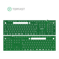 회로 기판 설계 서비스 무선 TKL RGB 핫스왑 타입 C 80% ISO 게이밍 기계식 키보드 PCB 87키 및 Fn
