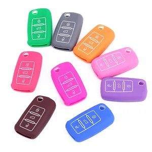 Custom Remote Fob Silicone Car Key Cover Shell Case For VW Ford Chevrolet Nissan Toyota Honda Hyundai Peugeot