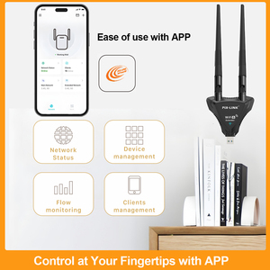 Extensor de Rango <span class=keywords><strong>WiFi</strong></span> PIX-LINK 1800Mbps Wifi6, <span class=keywords><strong>Amplificador</strong></span> de Señal <span class=keywords><strong>WiFi</strong></span>, Repetidor <span class=keywords><strong>WiFi</strong></span> USB de Doble Banda para el Hogar con 2 Antenas - Product Image 2