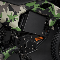 Moto électrique tout-terrain 3000W avec moteur sans balais, pneus avant 17'' et arrière 14'', moto de course électrique
