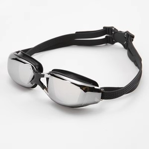Lunettes de natation pour adultes avec montures larges, électroplaquées pour corriger la myopie, haute définition, étanches et anti-buée. - Product Image 3