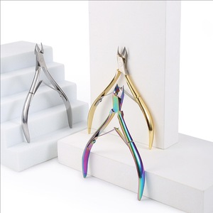 En stock, vente en gros, coupe-cuticules D501 en acier inoxydable plaqué argent et or, pour l'élimination des cuticules des doigts et des <span class=keywords><strong>ongles</strong></span>, ouverture large - Product Image 6