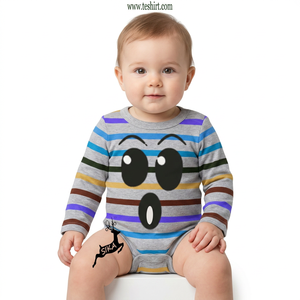 OEM Manufacturer Cotton Baby Long Sleeve Jumpsuit Solid Color Newborn <b>Bodysuit</b> Wholesale Supplier - Product Image 1