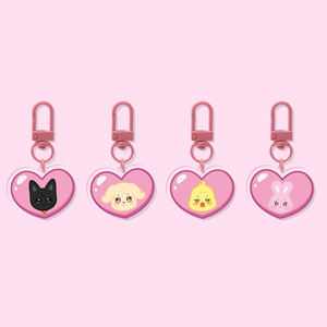 Custom Cartoon for Anniversary Doll Acrylic Expression Bag <b>Keychain</b> Transparent Schoolbag Pendant Fashion Trend - Product Image 2
