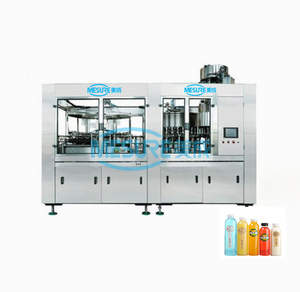 Automatic Soft Drinks Production Line Plastic PET Can Carbonated Soda Juice Filling Machine