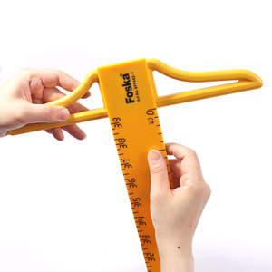 Foska forniture scolastiche all'ingrosso strumento di disegno didattico in plastica morbido a forma di T righello dritto per la matematica classe di misurazione - Product Image 4