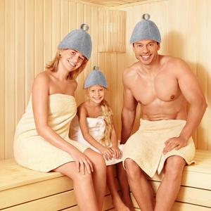 Chapeau de sauna en feutre de laine 100% de 5 mm, écologique et luxueux, 23x35 cm, couleur unie, pour la salle de bain, la banya russe, pour hommes et femmes - Product Image 4