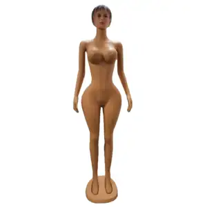 Best Selling Female Plastic Female Mannequin Big Bust and Big Ass Curvy Full Body With Head Women Mannequin For Window Display