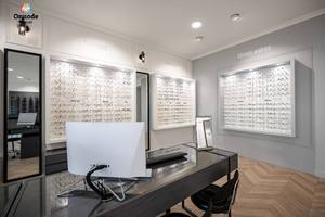Vitrines de présentation de lunettes de soleil de luxe, mobilier sur mesure pour opticiens, éclairage LED écologique, MDF, pour magasins de mode et détaillants - Product Image 4