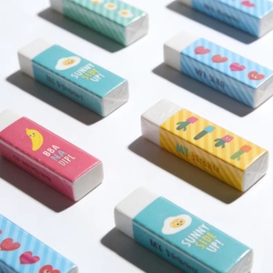 Lot de gommes à effacer adorables et énergisantes en TPR et caoutchouc, écologiques, pour fournitures scolaires, prix et cadeaux - Offre spéciale - Product Image 1