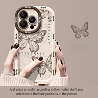 Coque de téléphone créative pour Apple 16 Puff, nouveau design papillon pleine écran, vente en gros, plusieurs articles