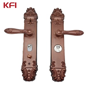 Tirador de puerta de dragón de hierro con cerradura inspirado en la mitología asiática más popular - Product Image 1