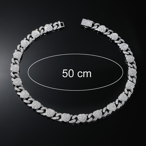 Hot Selling Simple Popular Design Love Heart Chain Necklace Hiphop Retro Style Alloy Men's Necklace Fashion Jewelry Wholesale - Product Image 5