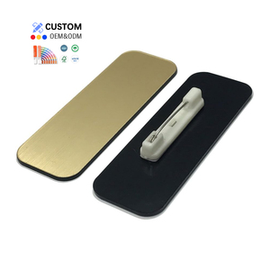 Label/Nama Tag Kustom Kosong Putih 1x3 Inci Sudut Bulat Tahan Air untuk Sublimasi dengan Pin, Hadiah Promosi Bisnis - Product Image 1