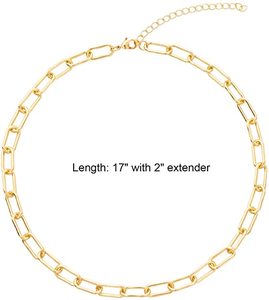 Gran oferta <span class=keywords><strong>de</strong></span> collar <span class=keywords><strong>de</strong></span> cadena <span class=keywords><strong>de</strong></span> Clip <span class=keywords><strong>de</strong></span> papel dorado <span class=keywords><strong>laminado</strong></span> <span class=keywords><strong>de</strong></span> varias capas <span class=keywords><strong>para</strong></span> <span class=keywords><strong>mujer</strong></span> - Product Image 6