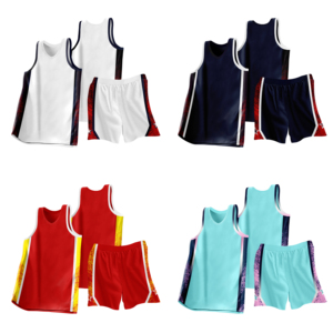 เสื้อบาสเก็ตบอลสำหรับนักเรียนชุดบาสเก็ตบอลพิมพ์ลายตาข่ายระบายอากาศได้ - Product Image 1