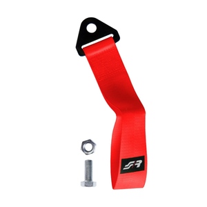 Sangle de remorquage rouge - Crochet de remorquage pour voiture, en tissu, rouge Simoni Racing - Product Image 1