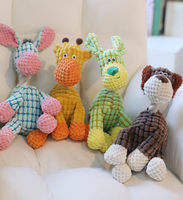 Jouet sonore pour chien, jouet âne amusant, jouet résistant pour mâcher, jouet en peluche pour jeu interactif, jouet sonore pour chien