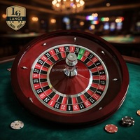 Roulette manuelle en bois massif de haute qualité, 32 pouces, jeu de roulette professionnel de casino, roues de roulette personnalisables