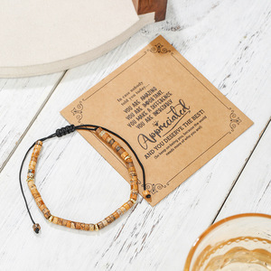 Natural Stone <b>Beaded</b> <b>Bracelet</b> Adjustable Inspirational Gift For Women Men Jewelry Yiwu Origin D2610 1 - Product Image 3