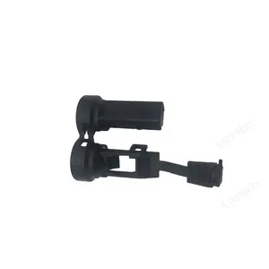 Waterproof Sheath Connector 8CM 1 Line Hole Black Straight Button Connector For Car Harness Plug Adapter