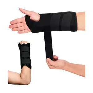 Penjualan laris penjepit pergelangan tangan terowongan karpal Gym uniseks penyokong pergelangan tangan jempol medis dapat disesuaikan lengan fiksasi patah tulang
