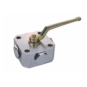 Série KH – Robinet hydraulique à 3 ou 4 voies en acier au carbone haute résistance avec raccord à bride pour fluides huileux - Product Image 3