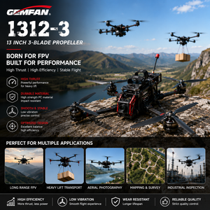 Hélice GEMFAN 1312-3 de 13 Pulgadas y 3 Aspas para FPV, Hélice de PC Resistente de Alto Empuje para Drones UAV de Largo Alcance y Gran Capacidad de Carga - Product Image 5
