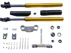 Amortisseur avant inversé 710/735/800MM avec tige de direction et roulements coniques, adapté à la modification des pièces Apollo - Product Image 3