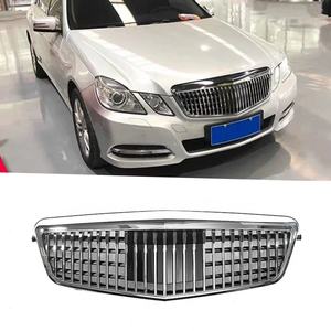 กระจังหน้าสไตล์ Maybach สำหรับ Mercedes-Benz E-Class W212 วัสดุ ABS สีโครเมียมดำ สำหรับกันชนหน้า - Product Image 1