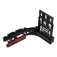 Support de plaque d'immatriculation latéral pliable télescopique à LED pour moto Harley Sportster XL 1200 883 48 Super Low 2004-2021