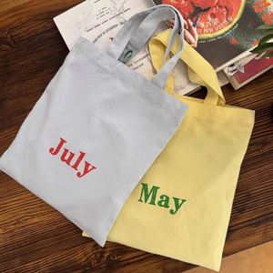 Sac fourre-tout en coton recyclable multicolore, sac fourre-tout réutilisable en toile avec logo personnalisé - Product Image 6