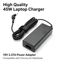 Adaptateur secteur 45W 19V 2.37A, chargeur pour ordinateur portable compatible avec Chicony, remplacement de chargeur pour ordinateur portable, vente en gros