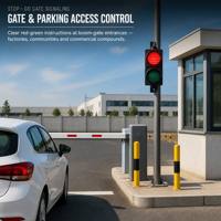 Feu de signalisation LED industriel rouge-vert 100mm 200mm, solution de signalisation Stop-Go pour quais de chargement, destinée aux intégrateurs de systèmes de stationnement