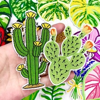 Patch thermocollant de haute qualité pour casquette de camionneur, motifs tournesols, feuilles de palmier, cactus vert, brodé 3D en PVC, tissu sergé et denim, pour femmes et hommes
