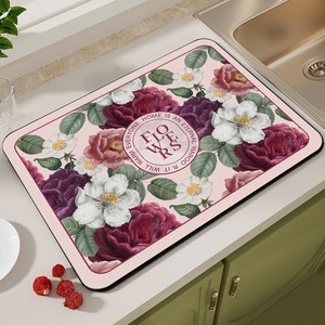 Tampon de vidange d'eau de cuisine cafetière tapis de tasse d'eau tapis absorbant en cuir pvc à séchage rapide évier évier contrôle coussin d'eau pla - Product Image 1