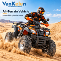 Quad tout-terrain durable à 4 roues, alimenté à l'essence, pour les terrains accidentés, les zones sableuses et les zones humides