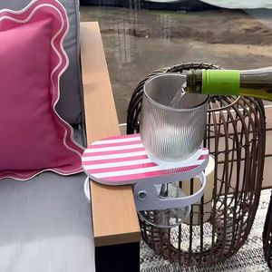 Porte-gobelet universel à clipser pour bureau, anti-déversement, en plastique, couleurs arc-en-ciel rose bleu vert - Product Image 2