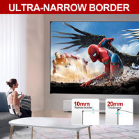 Écran de projection ALR 16:9 de 110 pouces à cadre fixe mural pour cinéma maison et télévision – Prix usine, vente en gros