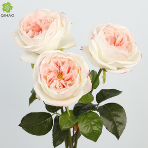 Single Austin Artificial Rose Plastic Soft Silk Flowers High Simulation Wedding Home Decor - Product Image 5