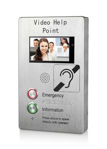 Interphone vidéo à double bouton KNTECH, téléphone d'urgence, interphone <span class=keywords><strong>IP</strong></span> avec caméra vidéo HD et écran TFT KNZD-60-2IPIL - Product Image 4
