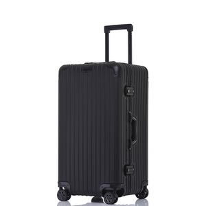 Badshishang 30-Inch Aluminum-Magnesium Alloy Trolley Case 4 <b>Wheels</b> Business Travel Luggage Black Durable Swivel <b>Wheels</b> - Product Image 3