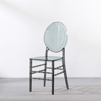 Mobilier classique d'hôtel tendance en plastique transparent incassable pour mariage et événement chaises de couple vente en gros